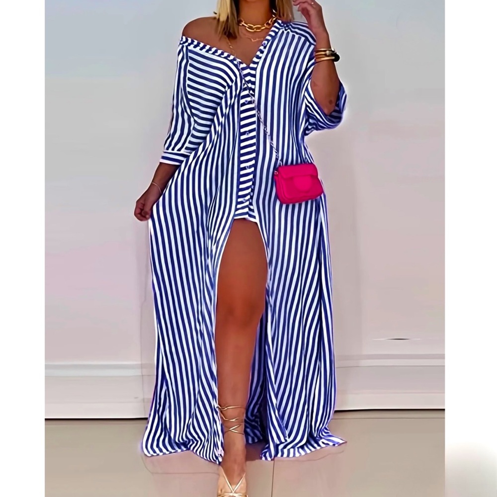 NEW: Striped Maxi Dress